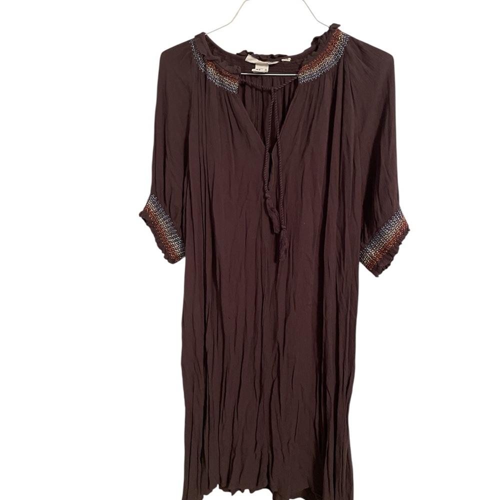 Elegant Brown Women's Dress